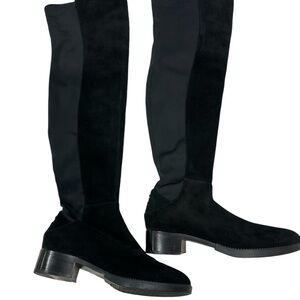 Tory Burch Caitlin Leather Suede
Neoprene Stretch Over the Knee OTK Boot